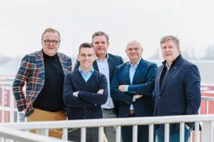 Luc Driessen, Joris Brouwers, Johan Ghijselinck, Dominique Roux and Tom Vanham