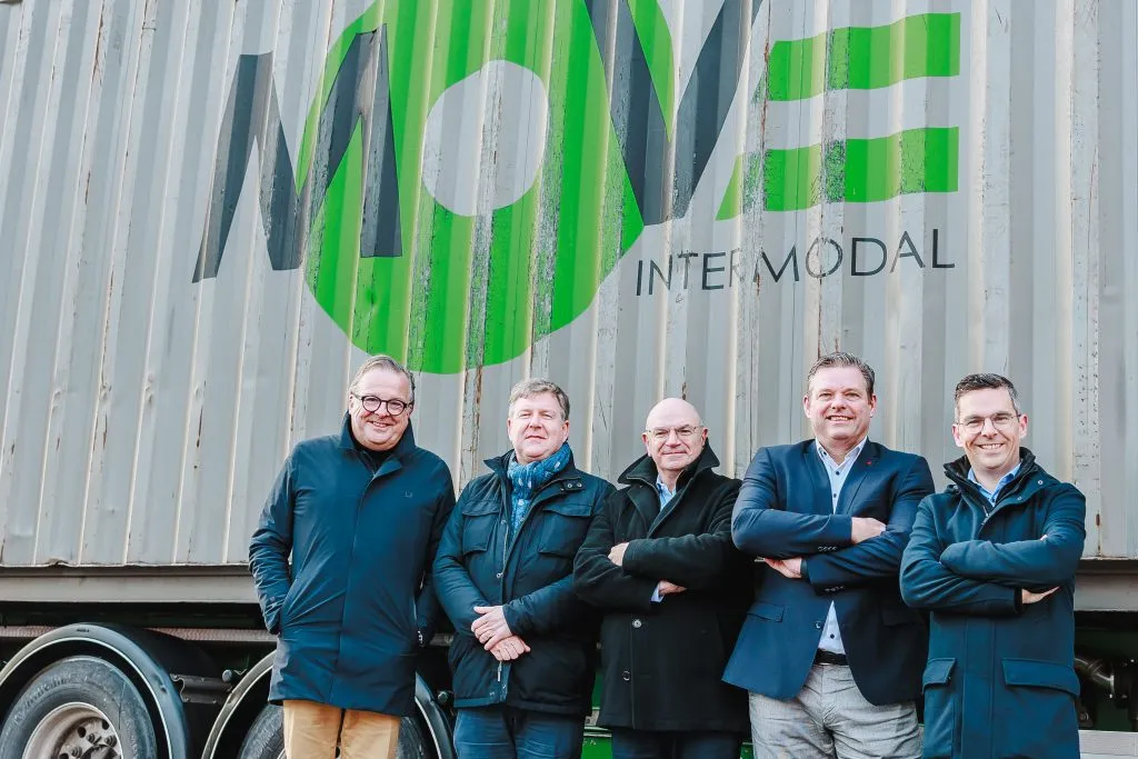 Luc Driessen, Tom Vanham, Dominique Roux, Johan Ghijselinck en Joris Brouwers