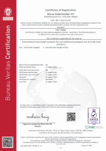 Move Intermodal FSSC 22000 certificate by Bureau Veritas